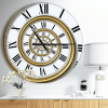 Designart 'Time Spiral in Antique Style' Modern wall clock(Size 23" x 23")