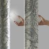 Paisley Printed Total Blackout Curtain Panel