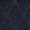 Knitted Jacquard Damask Total Blackout Grommet Top Curtain Panel